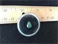 1ct Teardrop Columbian Emerald