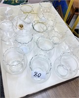 Box of Glass Globes / Candle Holders