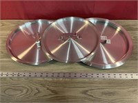 (3) Stainless Pan Lids