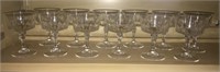 Lot of 12 Glass Footed Glass Dessert Cups