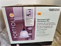 NEW Portfolio recessed light conversion kit