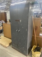 Approx 7ft metal storage cabinet