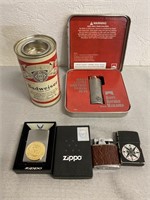 Vintage Budweiser Can, Marlboro Lighter & More