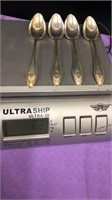 Lot of Four Sterling Spoons 64 grams