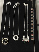 4 PC LOT OF MISC NECKLACES