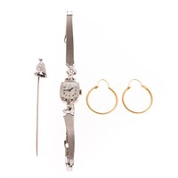 A Selection of Lady's Vintage Jewelry in 14K & 18K