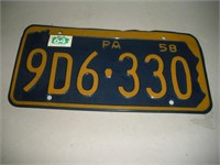 Vintage Pennsylvania License Plate