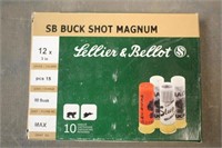 (10) Boxes Sellier & Bellot 12GA 3" 00 Buckshot