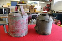 2 OLD OIL CANS