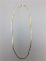 14k flexible herringbone necklace
