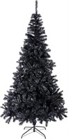 WF122  Sunnyglade Halloween Black Xmas Tree 7.5 f