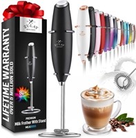 Zulay Powerful Milk Frother Handheld Foam Maker