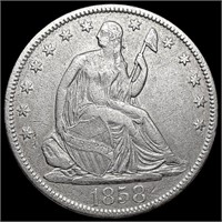 1858-S Seated Liberty Half Dollar CLOSELY