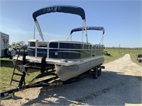 Lot 24. 2011 South Bay Pontoon Boat