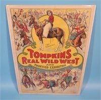 Tompkins Real Wild West and Frontier Exhibition Po