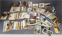 Collection of vintage postcards including holiday,