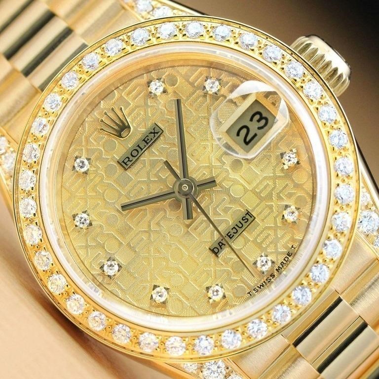 Rolex Ladies President Diamond Watch