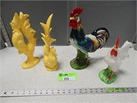 Chicken/rooster figurines