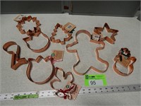 Copper cookie cutters