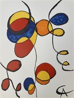 Alexander Calder "Spirales" Lithograph COA