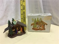 MCM Hard Plastic Miniature Christmas Nativity Set