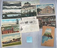 11 Maine Vintage Postcards Ephemera