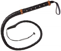 Szco Supplies Hand Made 3.25-Feet Leather Whip