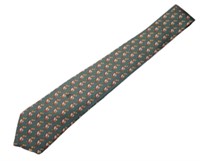 Hermes Silk Pelican Necktie