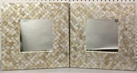 Pair Of Mirrors In Mother Of Pearl Frames