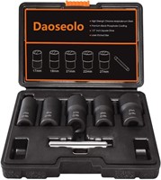 Daoseolo Twist Socket Set Lug Nut Remover Extracto