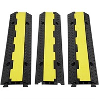 Vevor 3 Pcs 2 Channel Rubber Cable Protector Ramp,