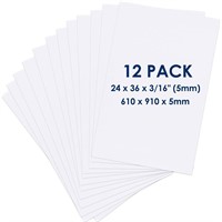 Foam Board 24 x 36 x 3 16   5mm    12 Pack