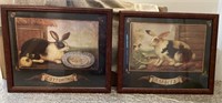 Framed RAbbit Prints Cottontail 22" x 18 Farm Folk