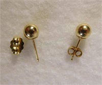 14kt Sphere Earrings