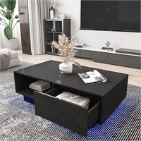 HOMMPA LED Table with Drawers  13 Tall