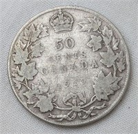 191? CAD SILVER HALF DOLLAR