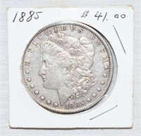 COIN - 1885 SILVER MORGAN DOLLAR