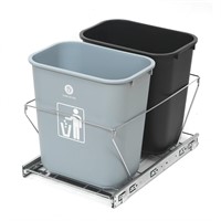 NEW $67 Pull Out Trash Can, for 2 Trash