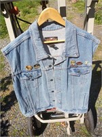 HD Denim Vest XL w/ pins