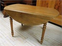 Louis Philippe Style Drop Leaf Walnut Table.