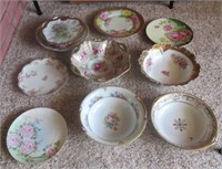 (10+) Pieces of vintage plates and bowls. Brands