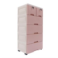 LIYUANJUN 5 Tier Dresser with 6 Drawers, Clothes S
