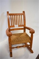 Oak Doll Rocking Chair