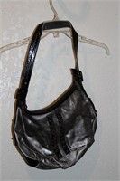 Studded leather purse