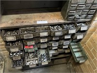 Steel Multi Tiered Stock Shelf, Qty SAE Nuts, Bolt