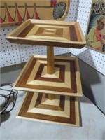 MIXED WOOD DISPLAY STAND