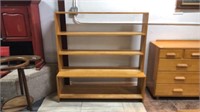 Mid century modern maple bookcase made in Temple