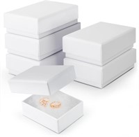 Cotton Filled Cardboard Paper Jewelry Box 6pcs.
