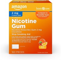 Amazon Basic Care Coated Nicotine Polacrilex Gum,