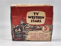 VINTAGE TV WESTERN STAR EMPTY WAX CARD BOX